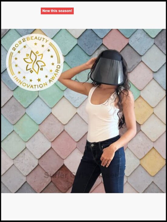 Adjustable Full Face Sun Visor with UV and Blue Light Protection main image 7